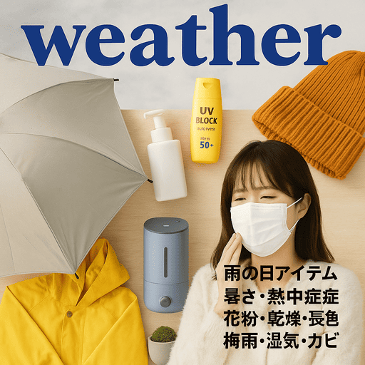 天気や季節に対応したい